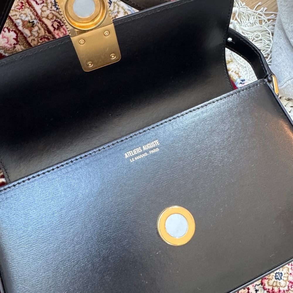 Ateliers Auguste Monceau Baguette Gold Edition in Black Box Leather - Picture 8 of 13